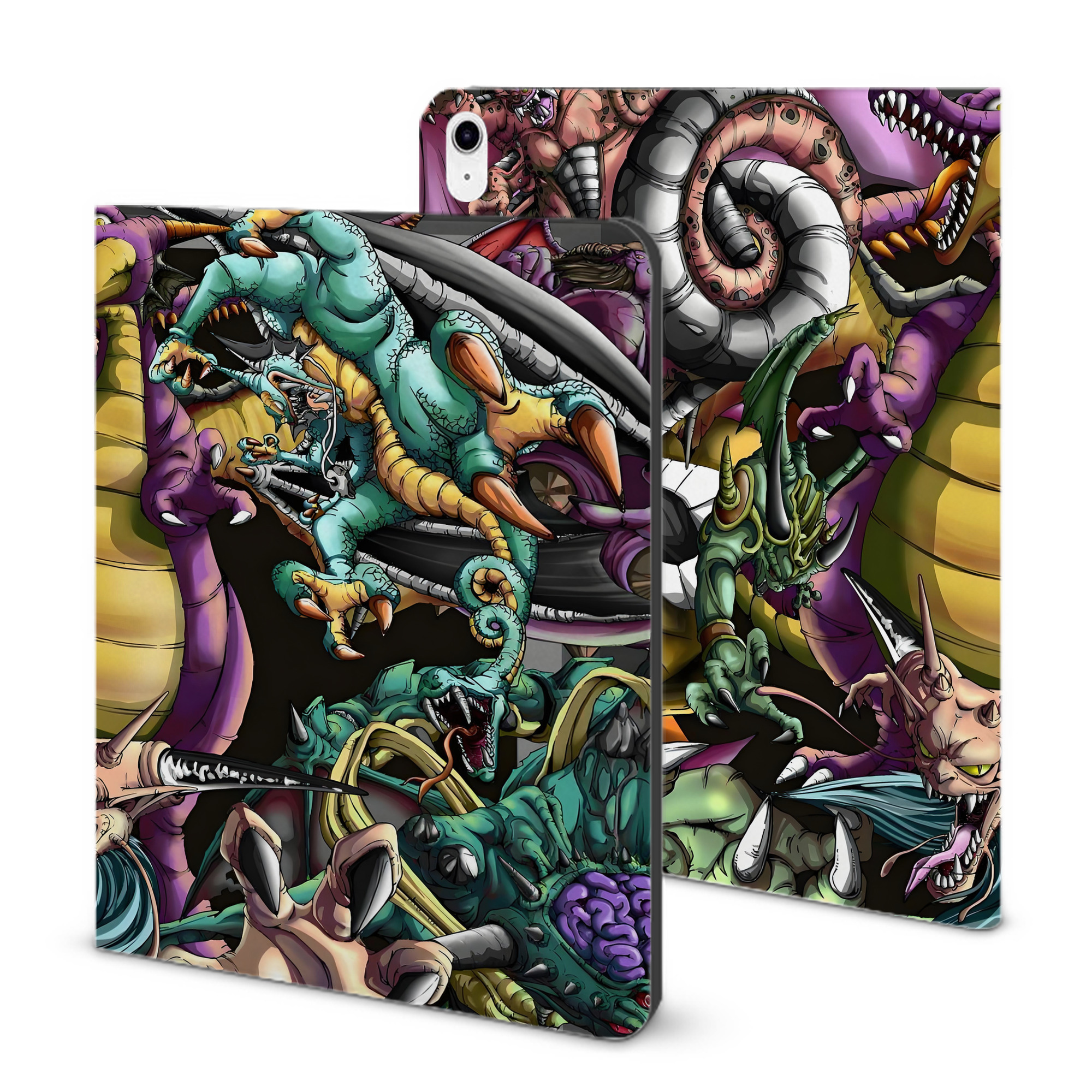 （画像用） ドラゴンクエスト Doragon Kuesuto Dragon Quest IPad ケース ブック型 PUレザー TPU 耐衝撃 軽量 薄型 ペン収納なし 全面保護 IPad 各モデル対応